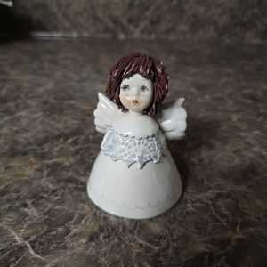 Zampiva‎ spaghetti hair figurine Bell Angel Signed
